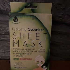 Pursonic Hydrating Cucumber Sheet Mask 5 Pack